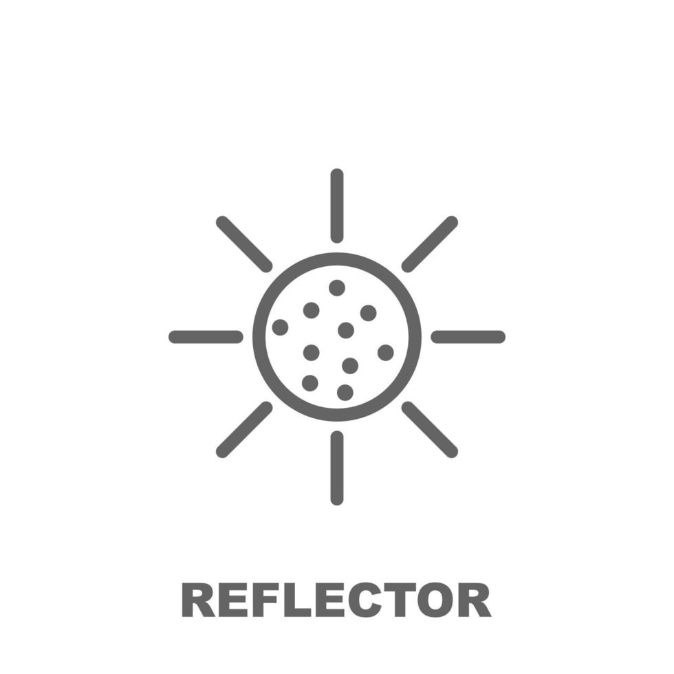 icono de vector de reflector