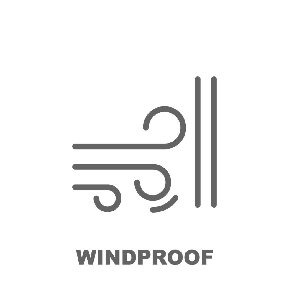 Windproof vector icon