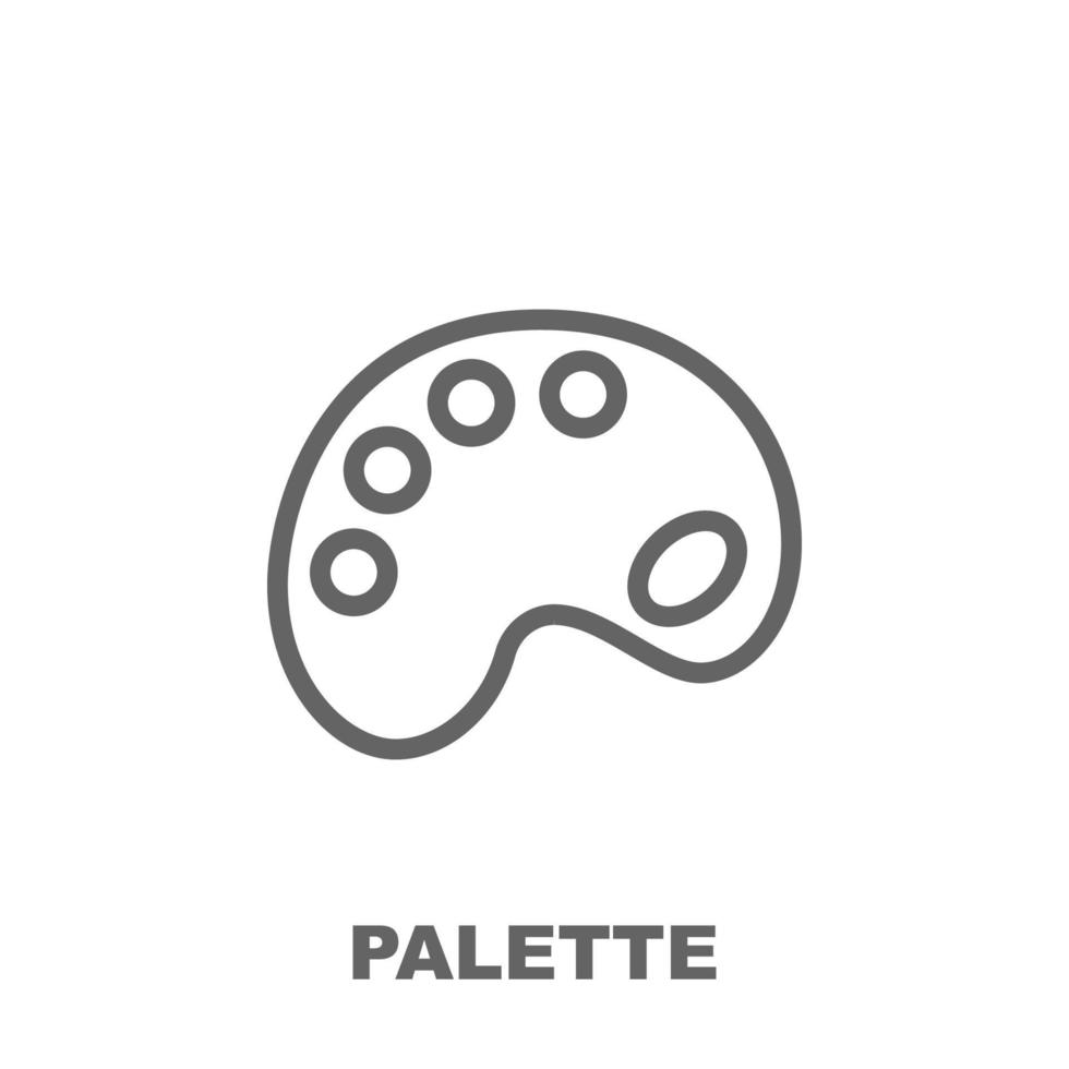 Palette vector icon