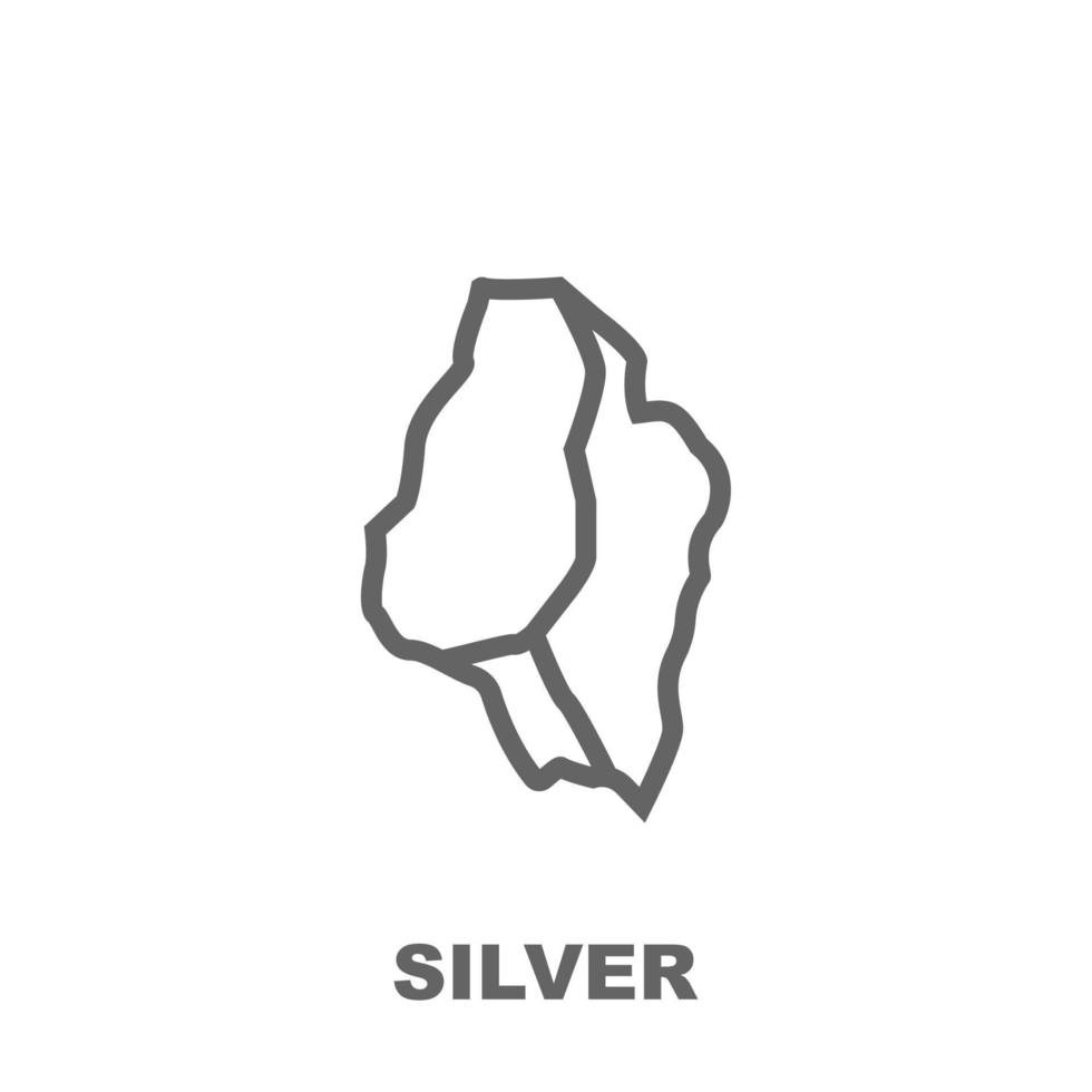 Silver vector icon