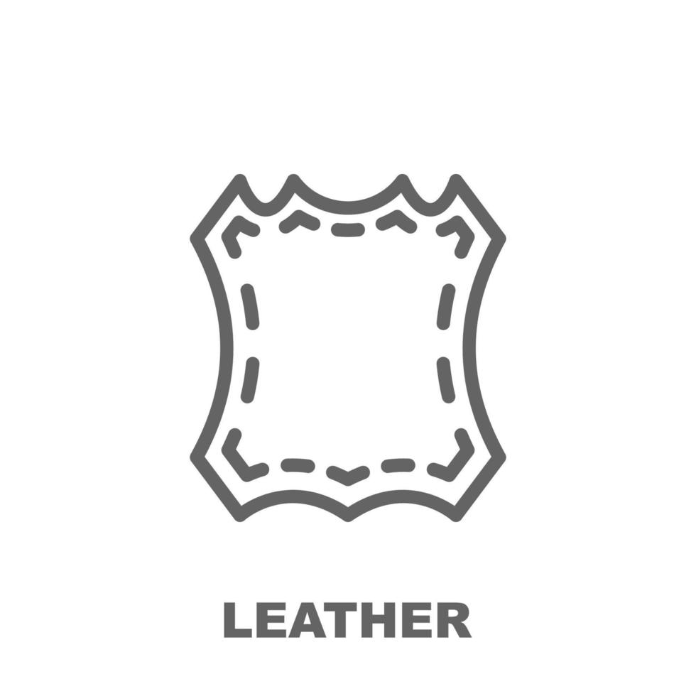 Leather vector icon