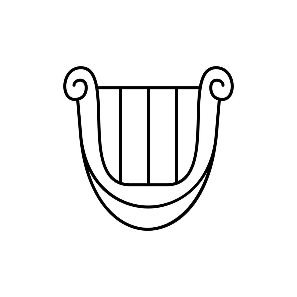 Harp, instrument vector icon