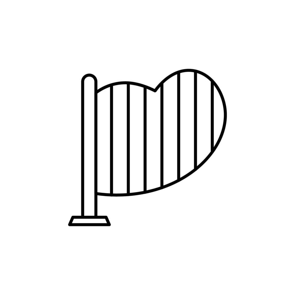 arpa, instrumento vector icono