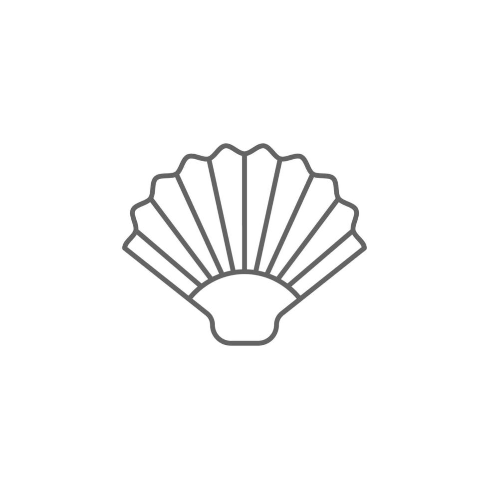 Prehistoric oyster vector icon