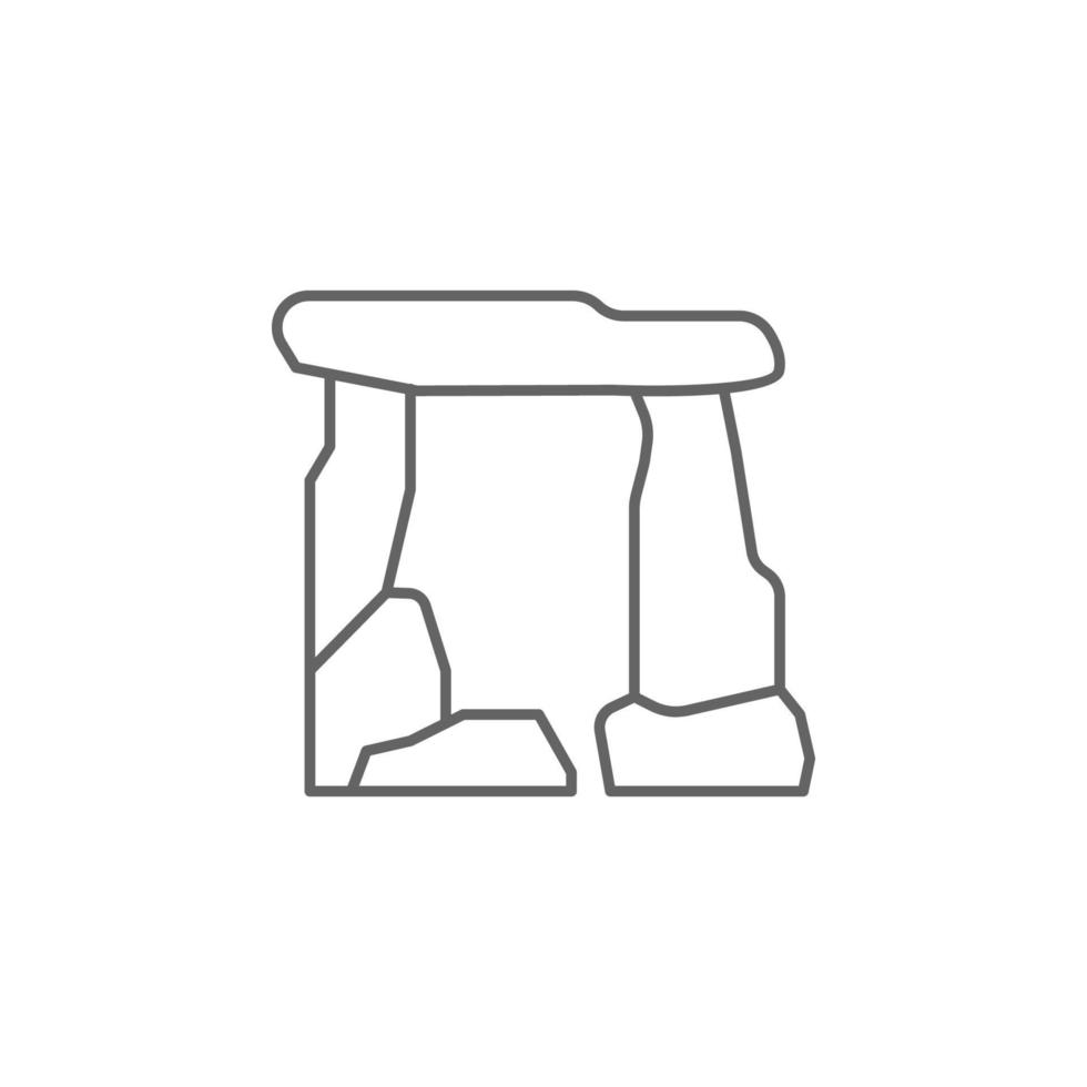 Prehistoric dolmen vector icon