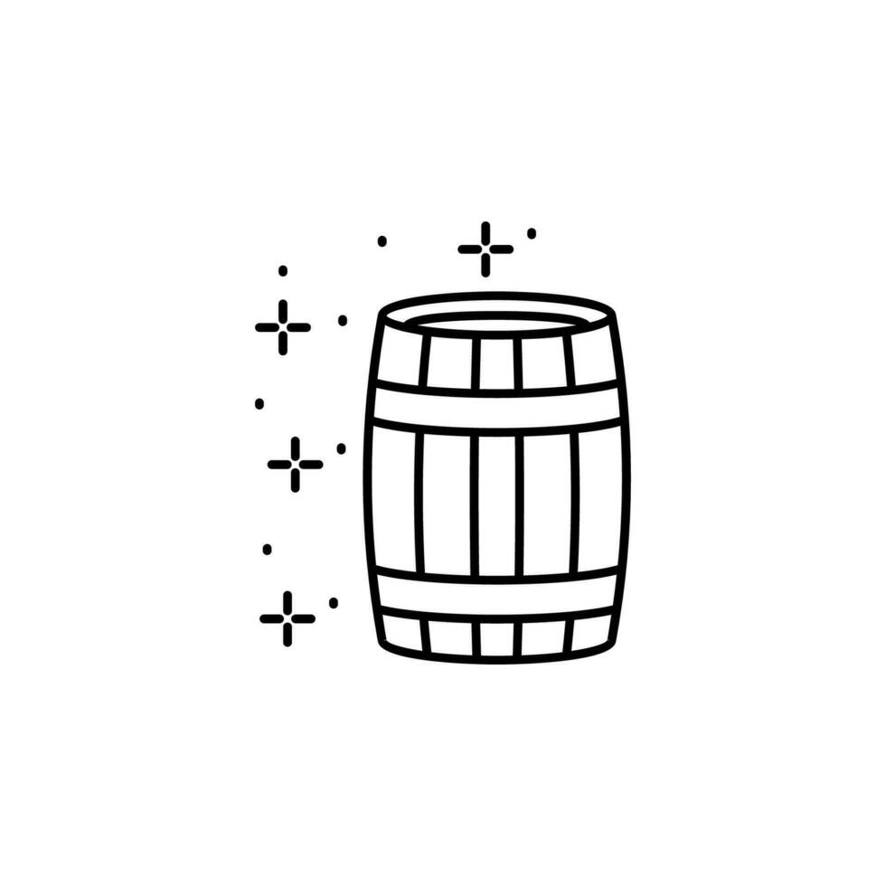 barril, cerveza vector icono