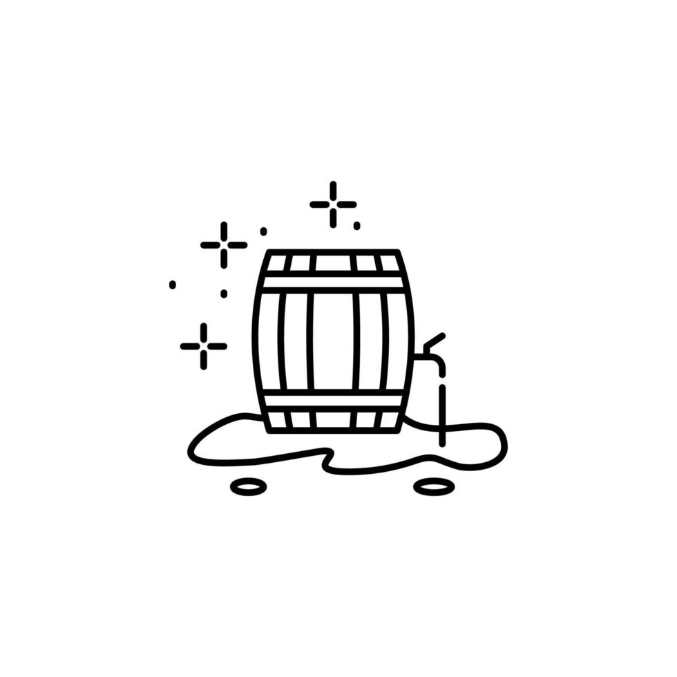 Barrel, beer vector icon