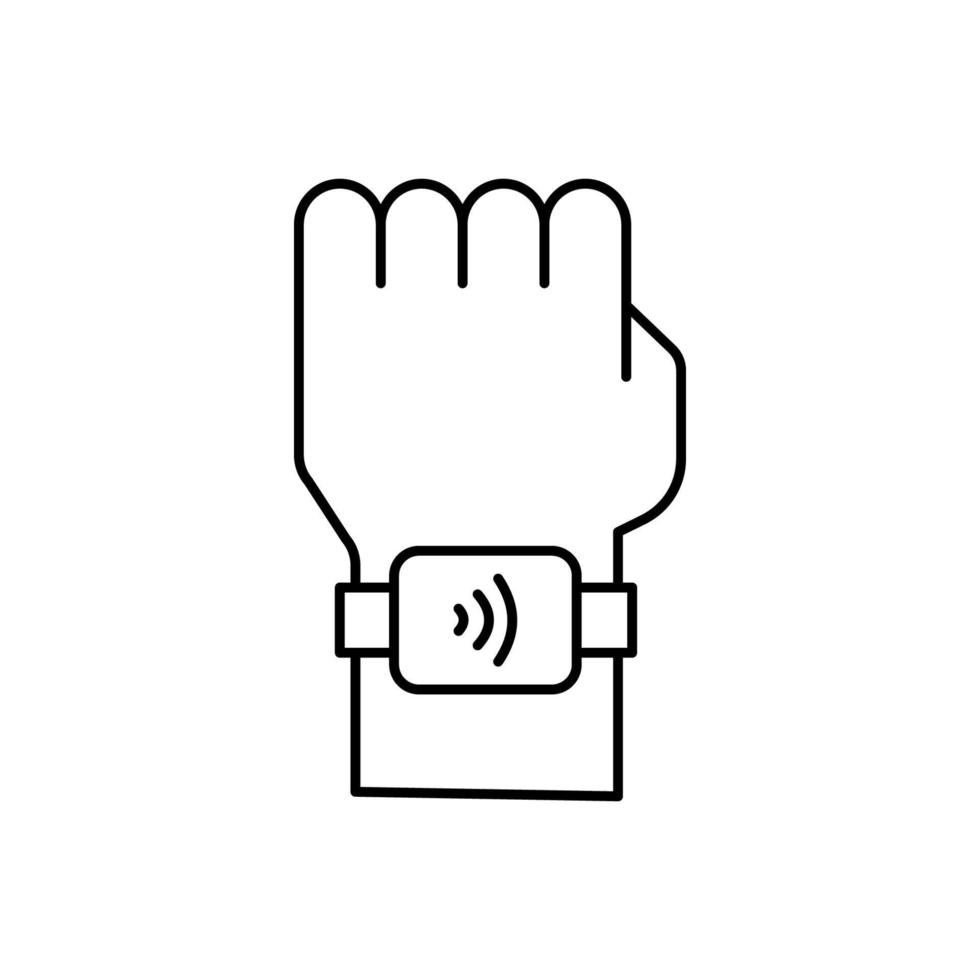 Hand, smartwatch vector icon