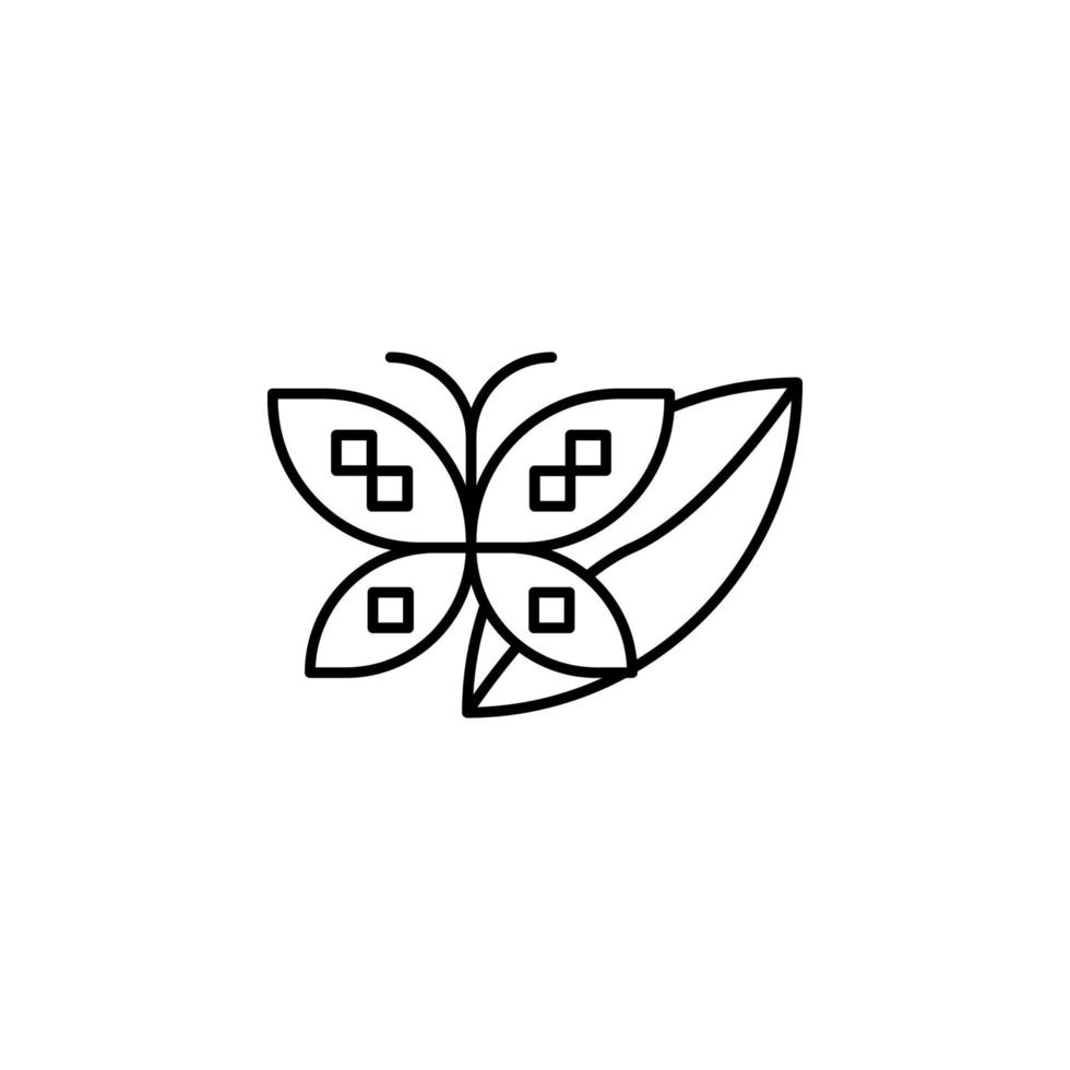 ecología, tierra día, mariposa vector icono