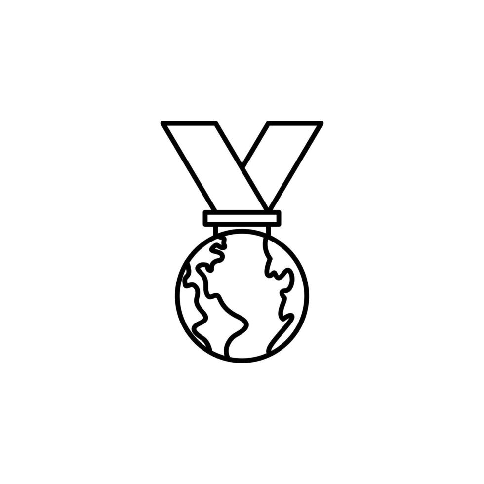 ecology, earth day, medal vector icon