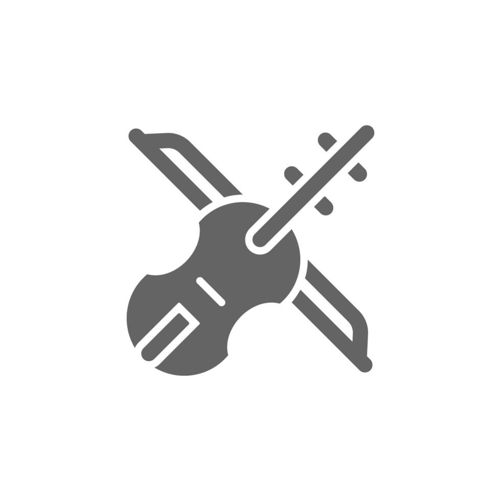 Music festival, string instrument, musical instrument vector icon