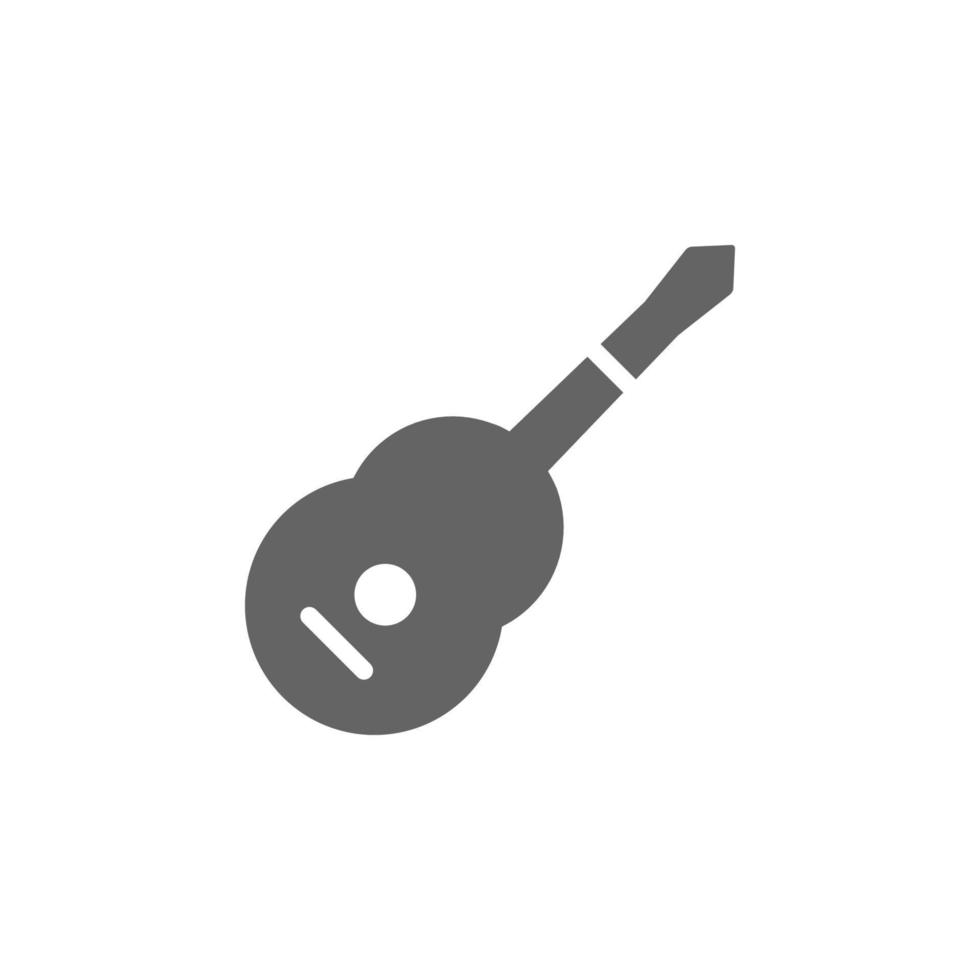 Music festival, acoustic, guitar vector icon