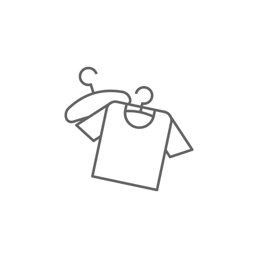 Clothes, mall, shopping vector icon