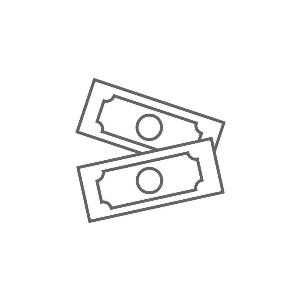 dólar, tienda vector icono