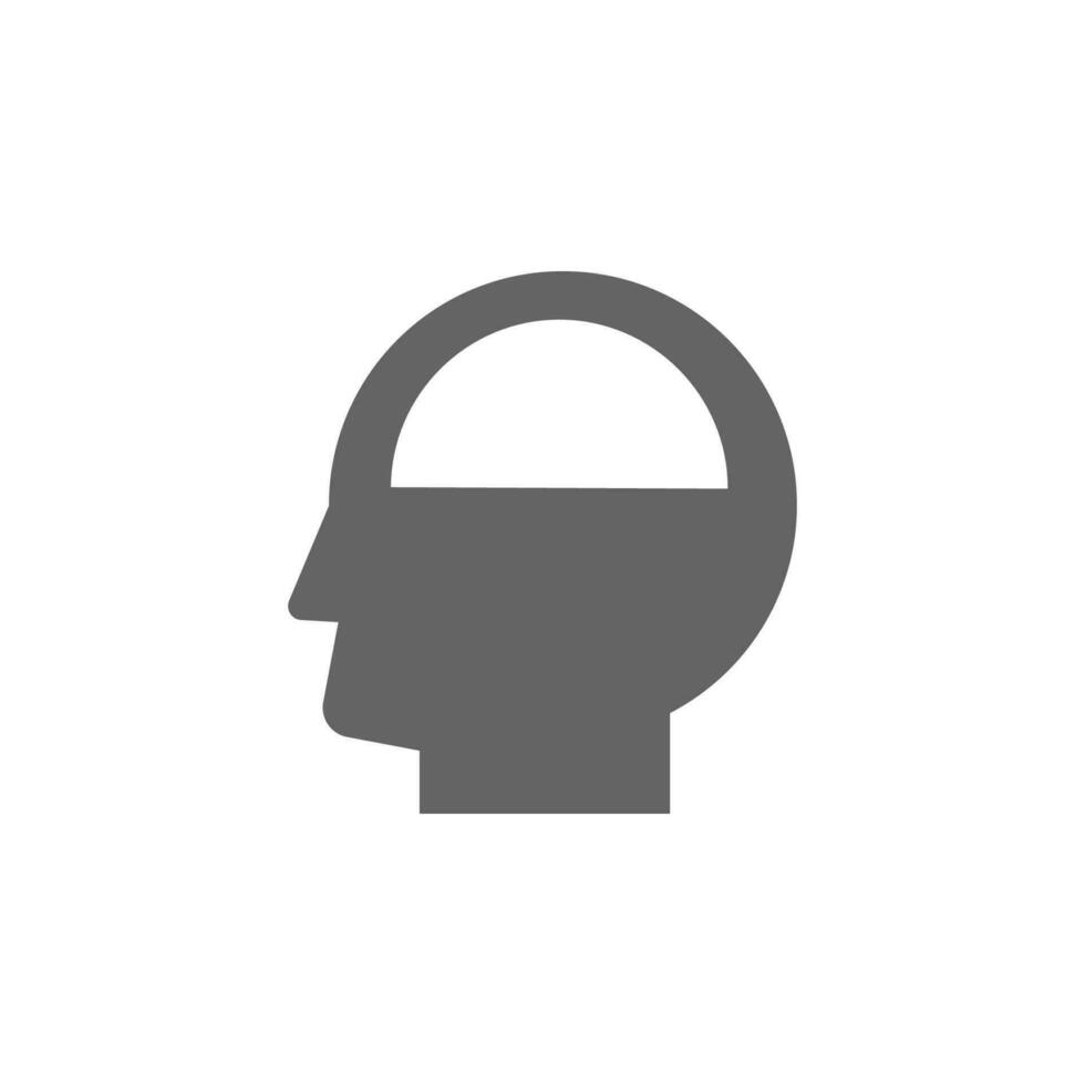 laboratory, human mind vector icon