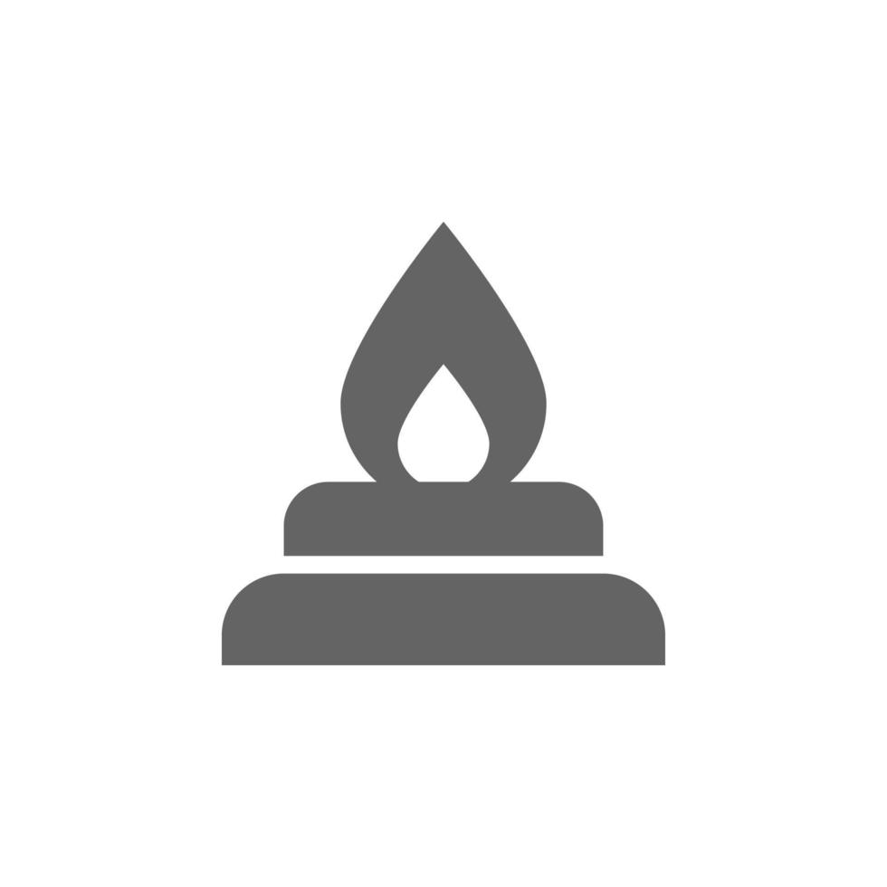 Laboratory, Bunsen burner vector icon