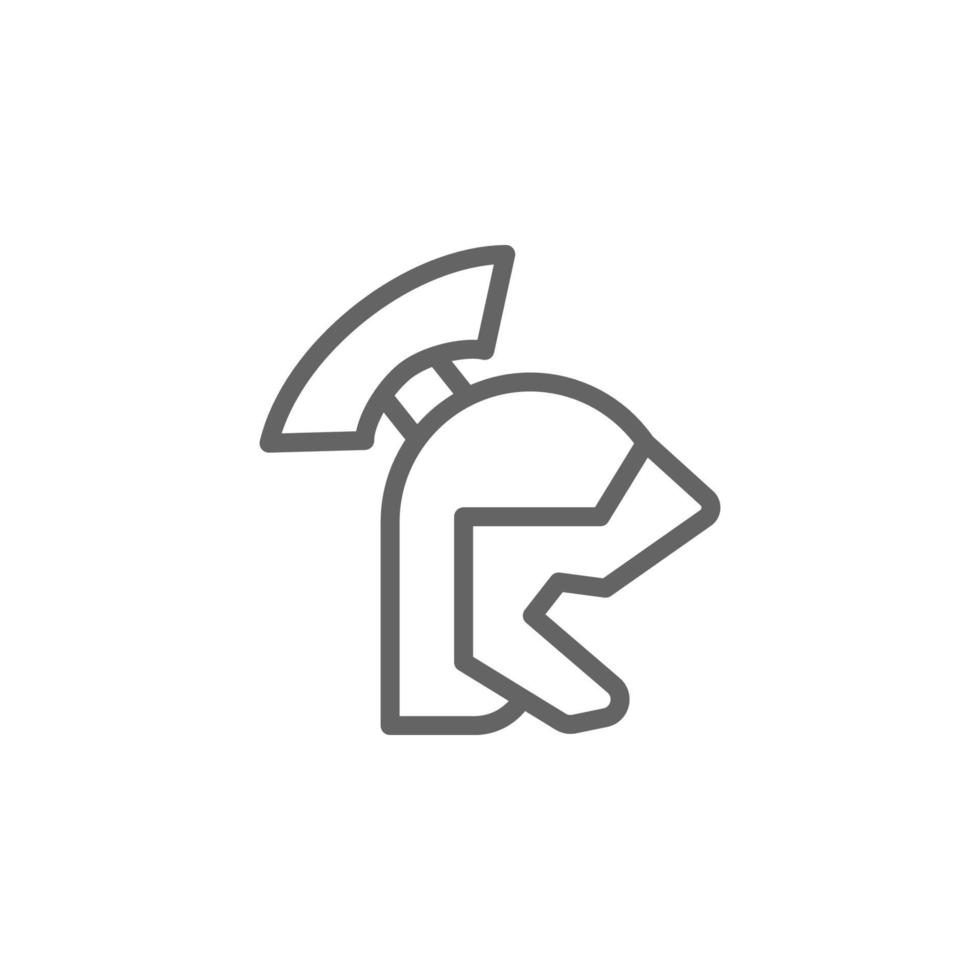 Helmet, Italy vector icon