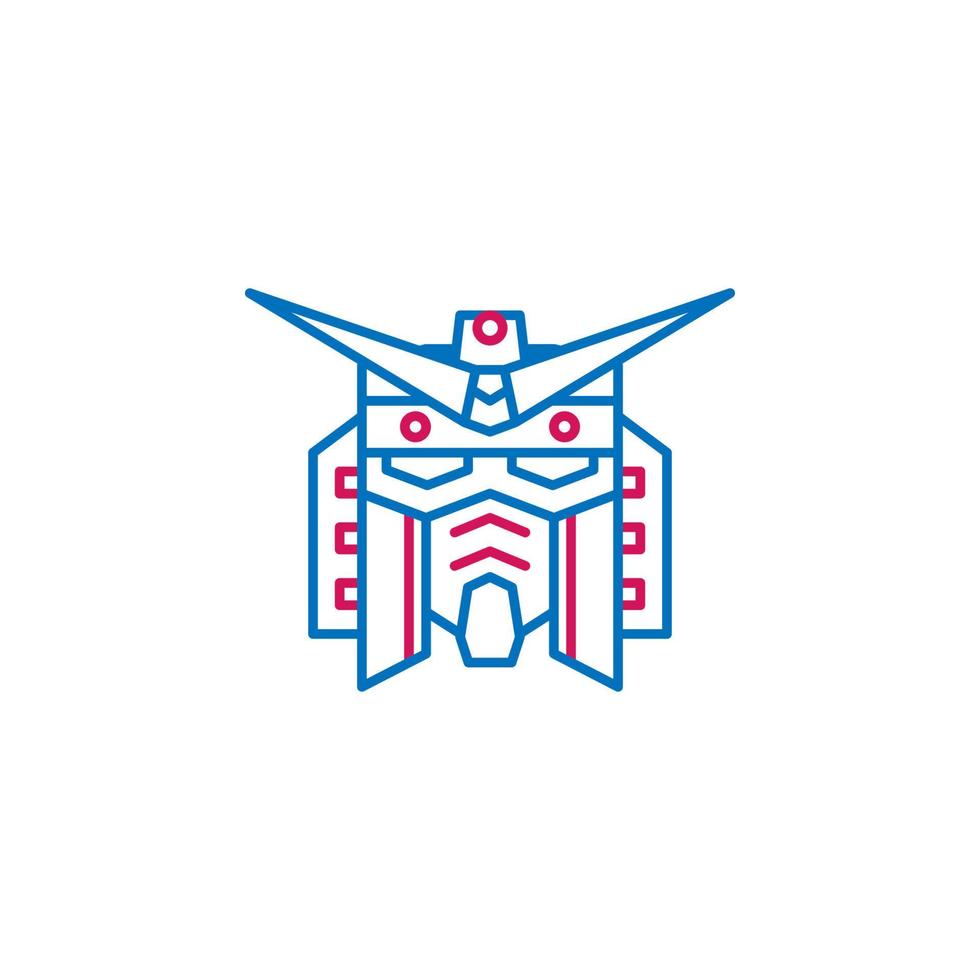 Japón, gundam vector icono