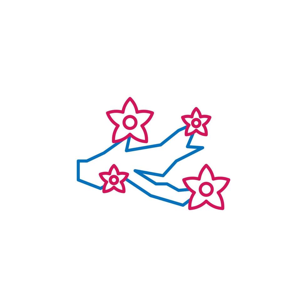 Japón, sakura vector icono