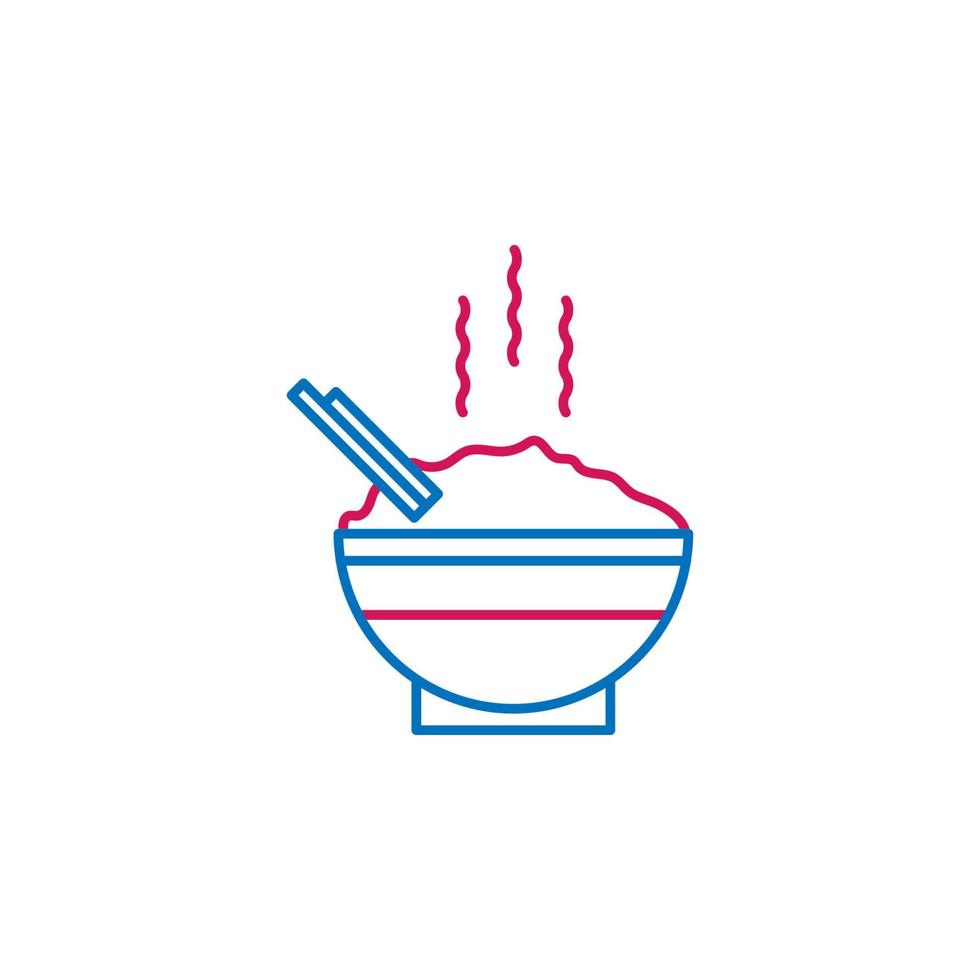 Japan, rice vector icon