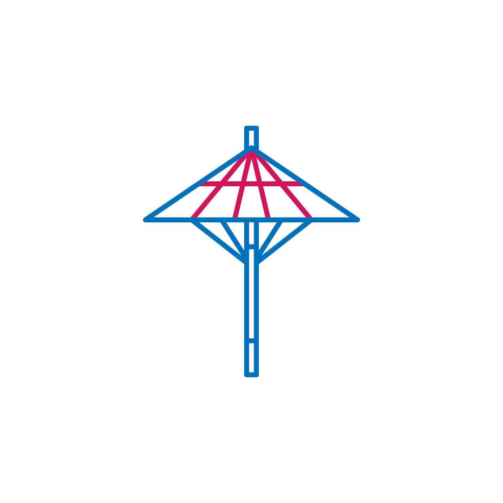 Japan, wagasa vector icon
