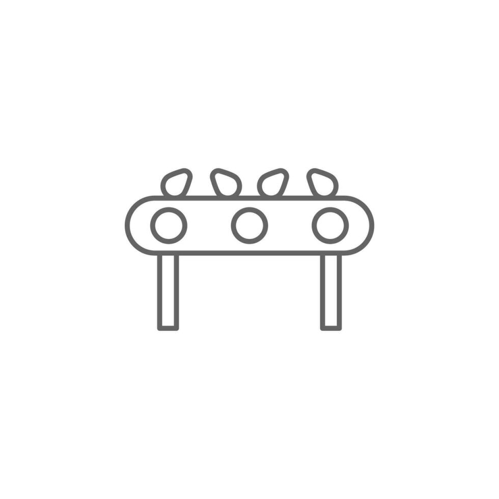 Industry flat, machine, industrial, automation, robot, technology mass production vector icon