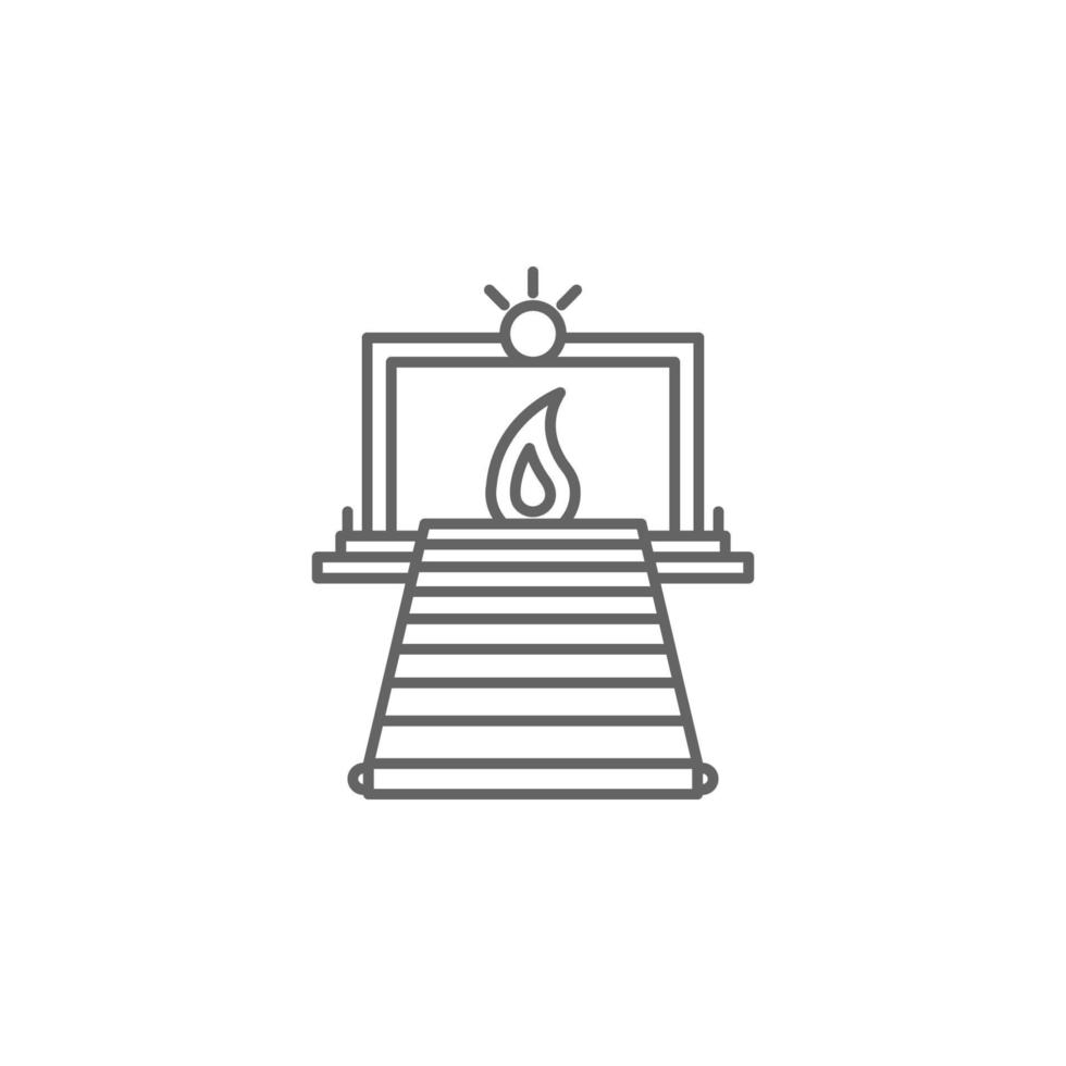 Industry flat, conveyor, industrial, automation machine vector icon