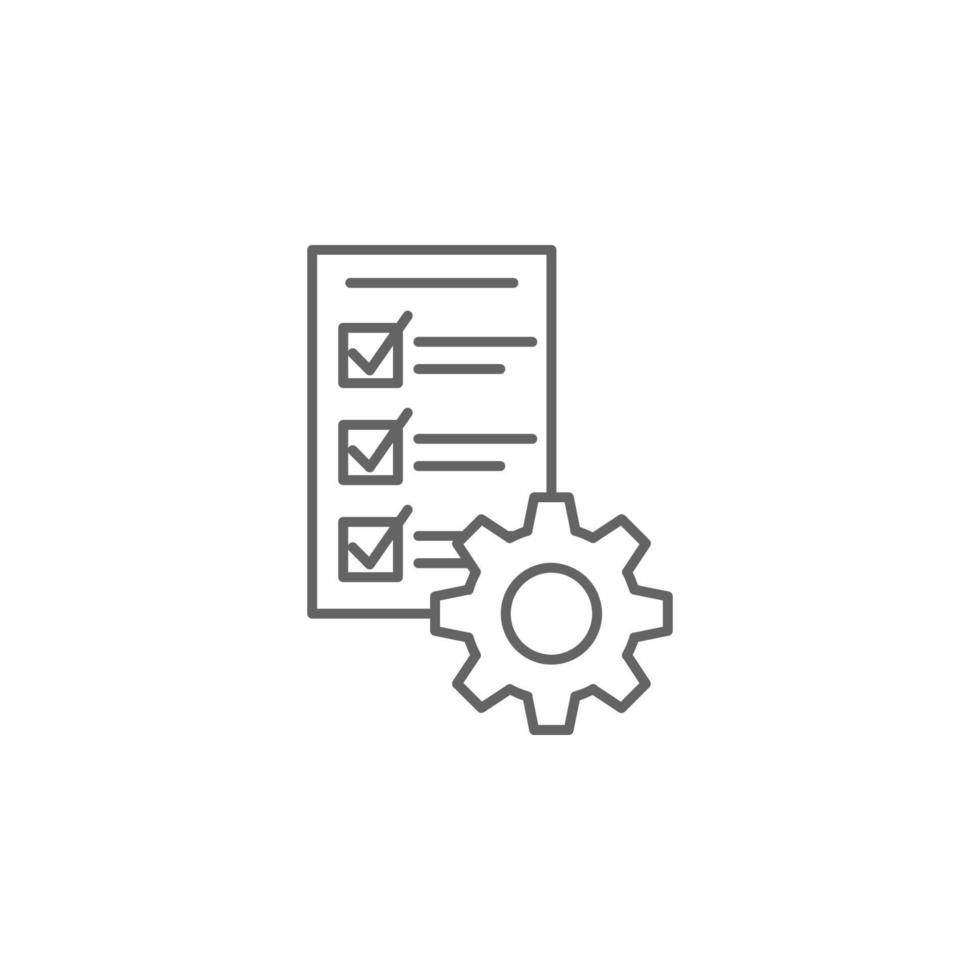 Industry flat, box, business, check, industrial, list storage work vector icon