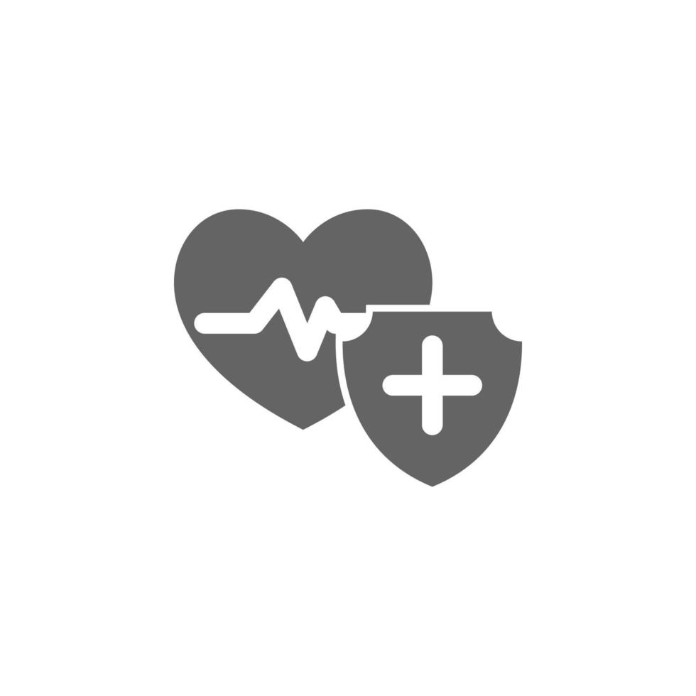 Insurance, health, life vector icon