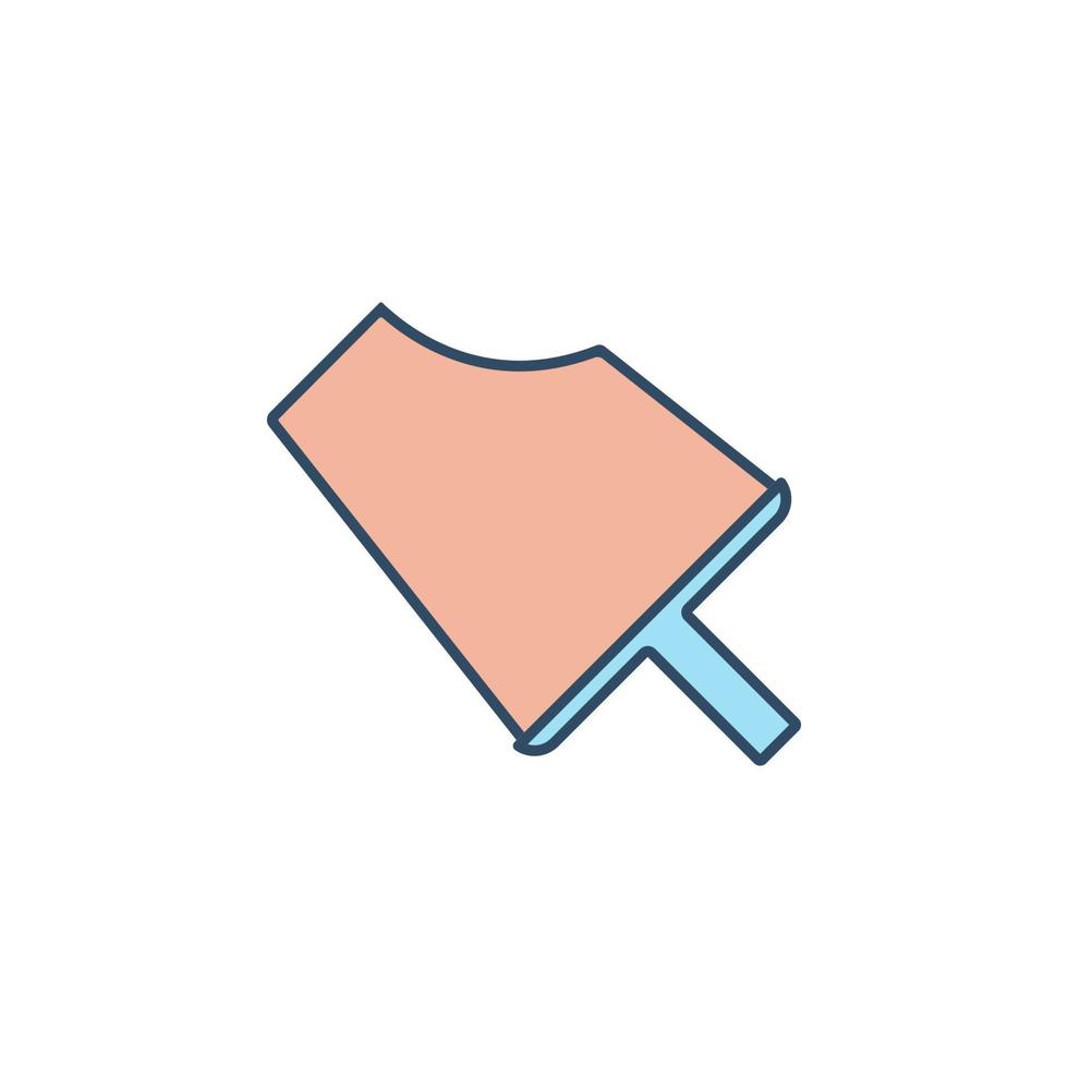 bitten ice cream colored dusk style vector icon