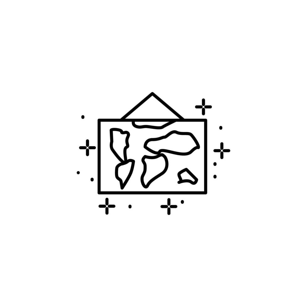 Map, world vector icon