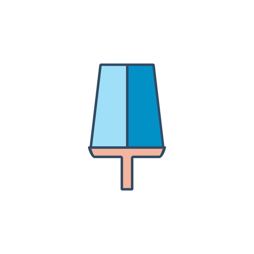 ice cream on stick colored dusk style vector icon