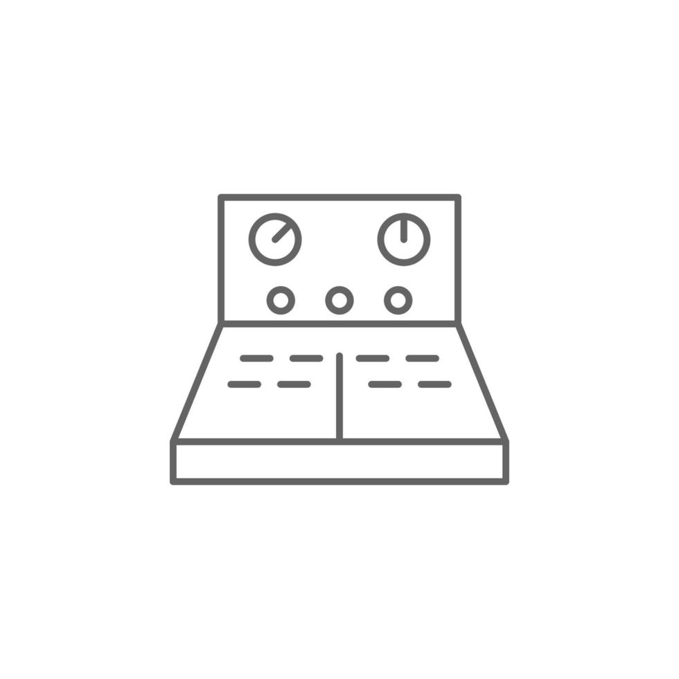 Industry flat, control, factory, panel, switch system vector icon