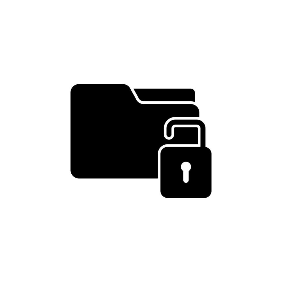 unsecure, document vector icon