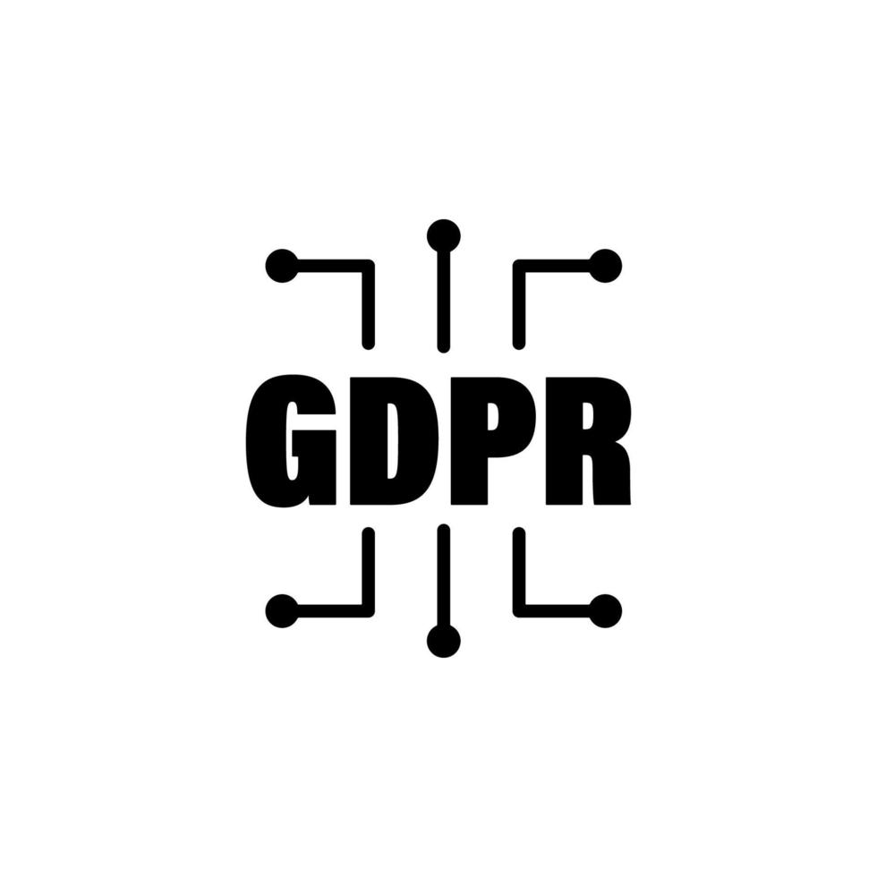 data, GDPR vector icon