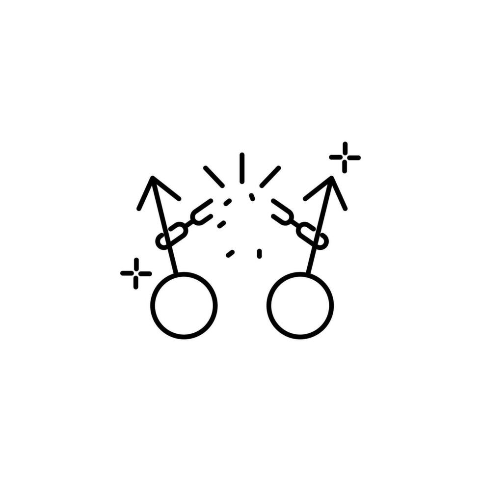 brake free gay vector icon