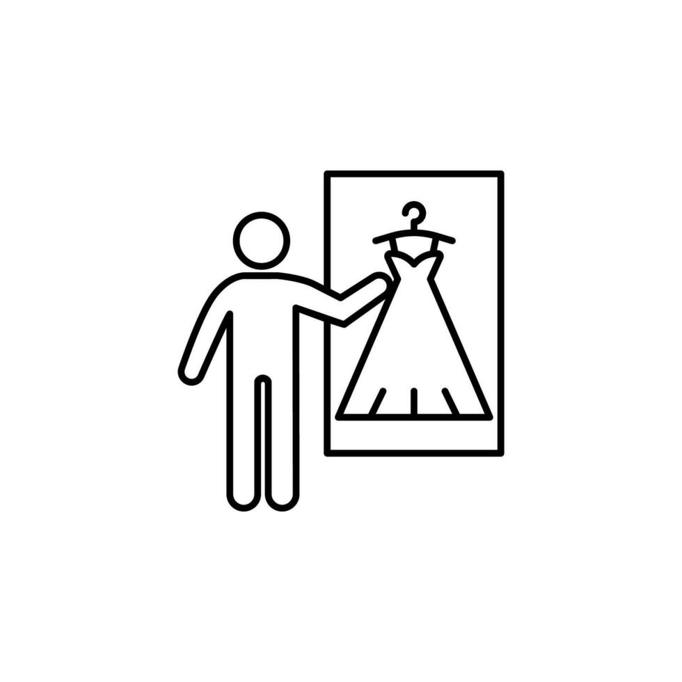 closet, gay, homosexual vector icon
