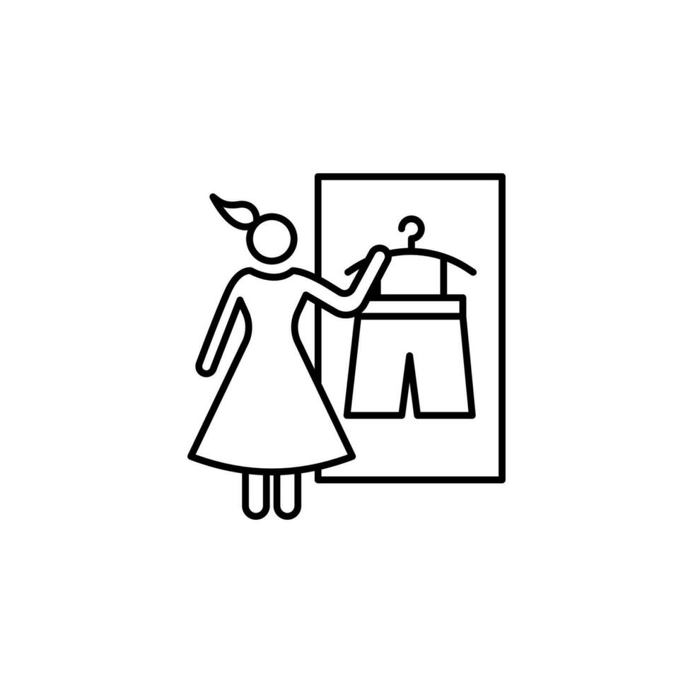 closet, gay, homosexual vector icon