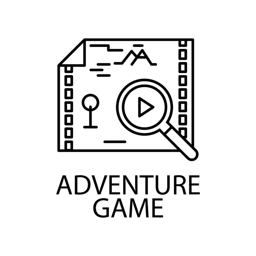 adventure game vector icon