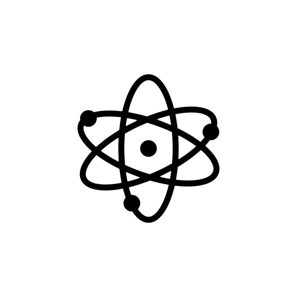 atom, atomic vector icon