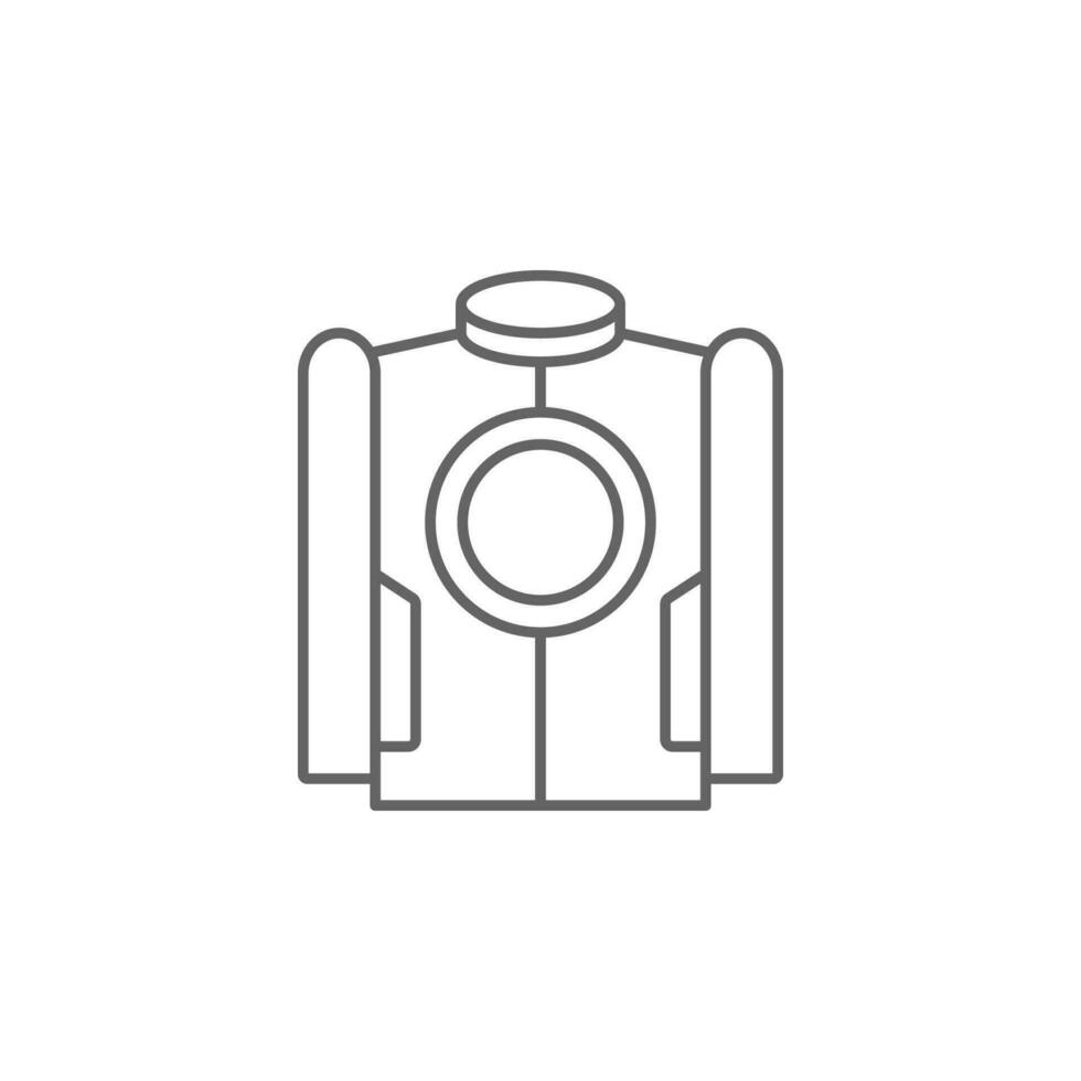Jacket, technology vector icon
