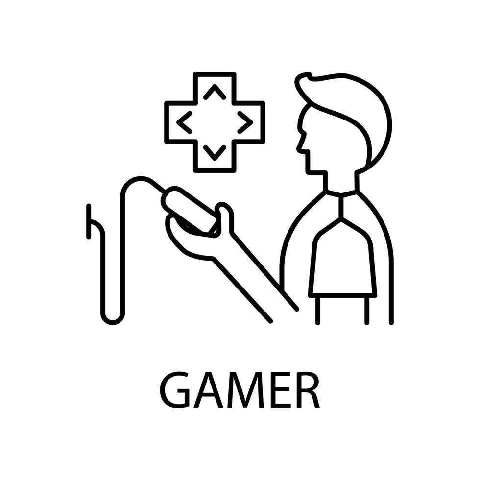 gamer vector icon
