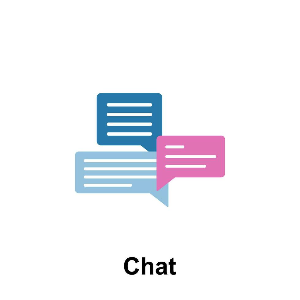 conversation, colors color vector icon