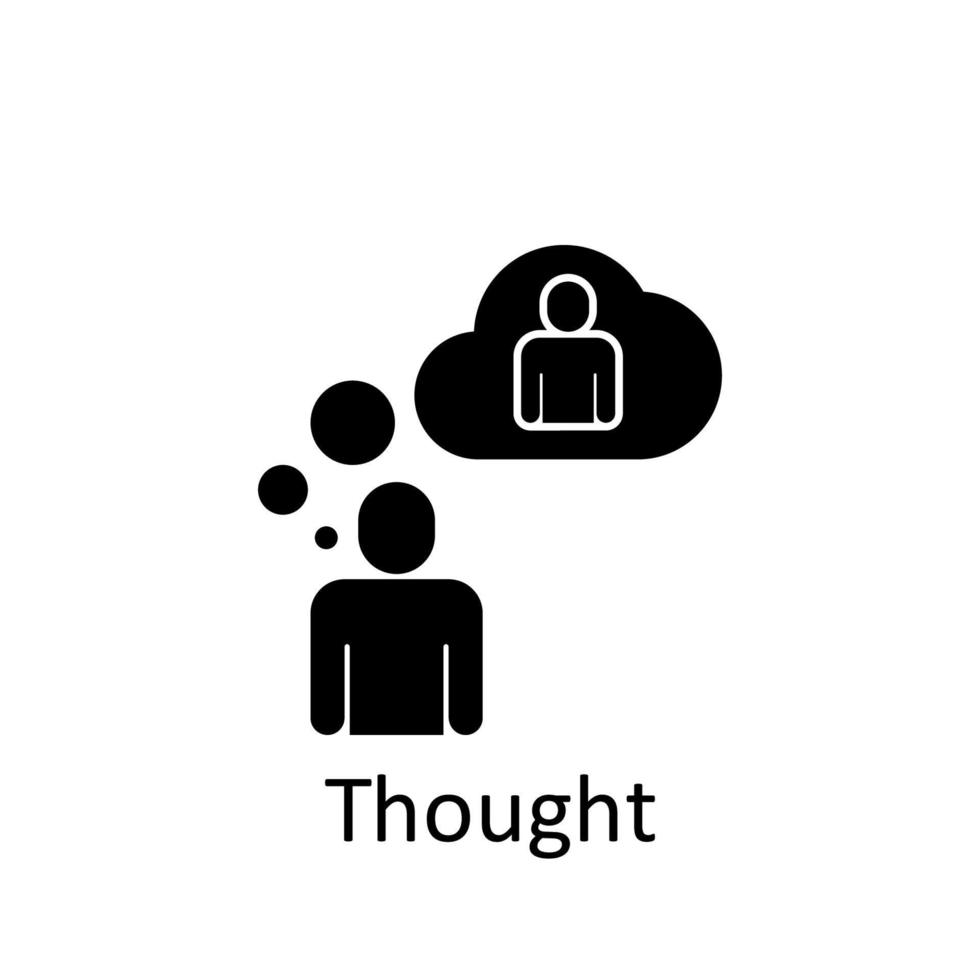 Friendship, thought vector icon