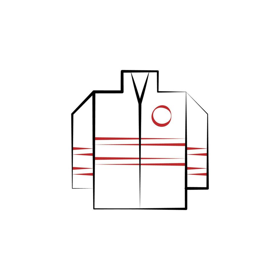 Firefighter, uniform two color vector icon