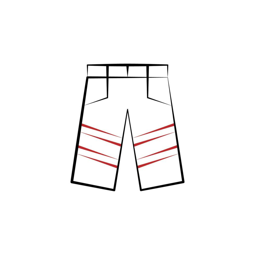Firefighter, pants two color vector icon
