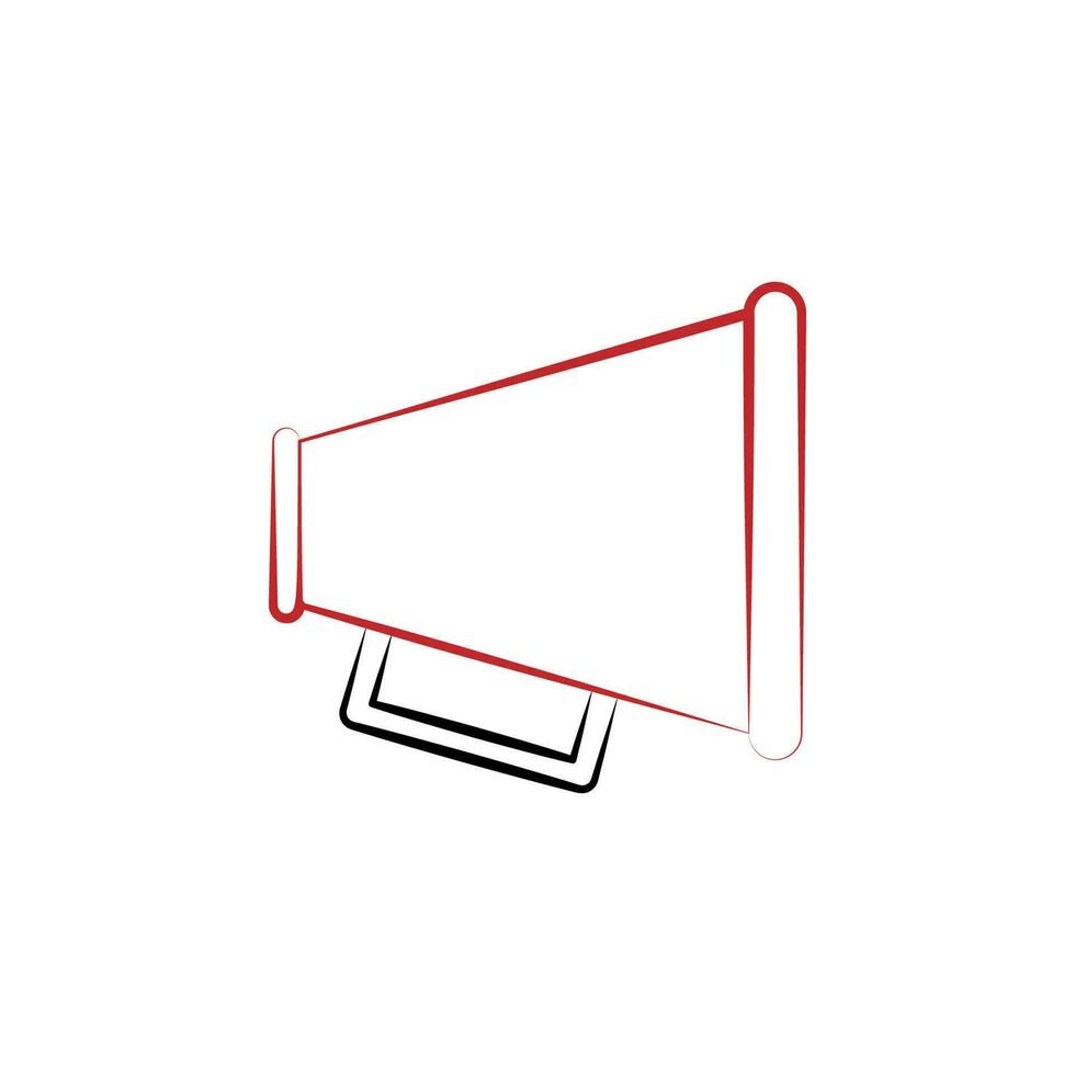 Firefighter, megaphone two color vector icon