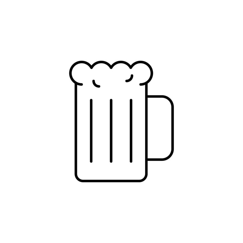 mug of beer vector icon