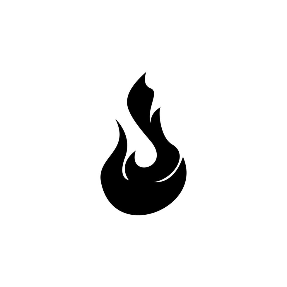 fire, flame isolated simple vector icon