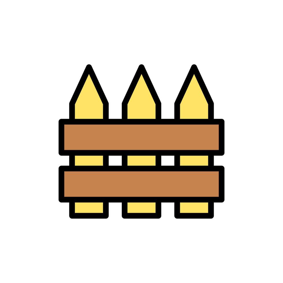 Fence, farm vector icon